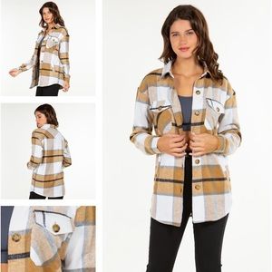 Brand new plaid shacket